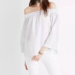 Madewell clean off the shoulder top SIZE LARGE